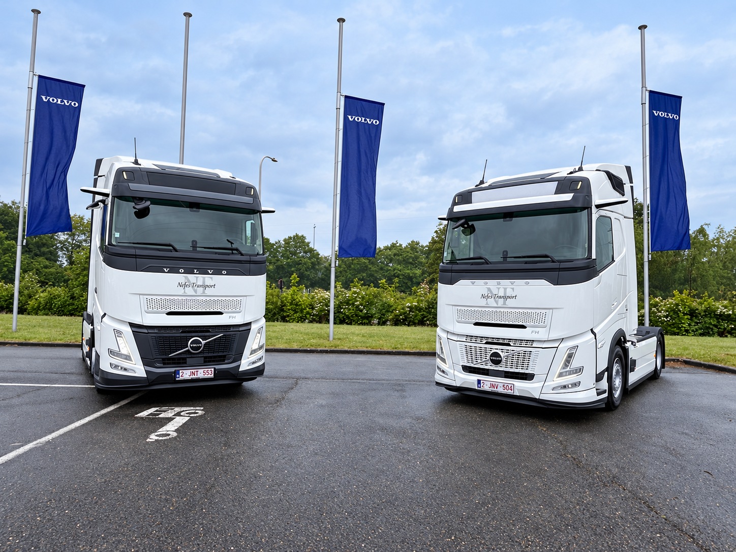 La flotte Volvo de Nefes Transport